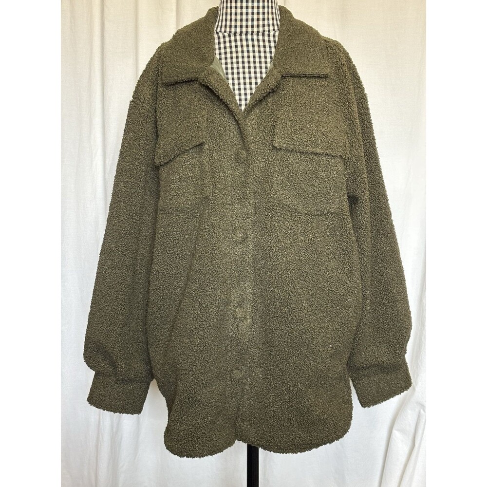 Southern Shirt  Warm and Fuzzy Shirt Jacket Cedar Size Large Fully Lined NWT $98